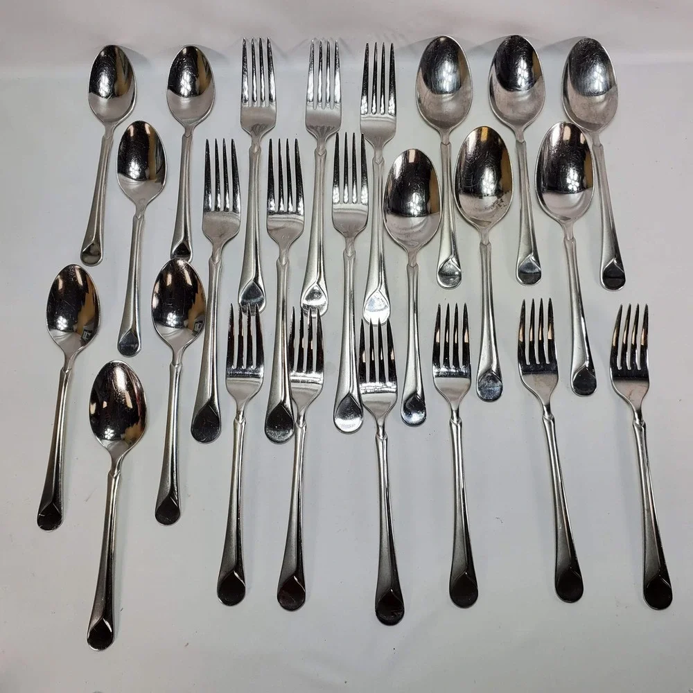 JA Henckels Forks Spoons Flatware Provence 24pc 18/10 Stainless Steel Silver